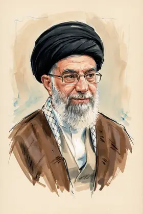 Portrait of Ayatollah Ali Khamenei
