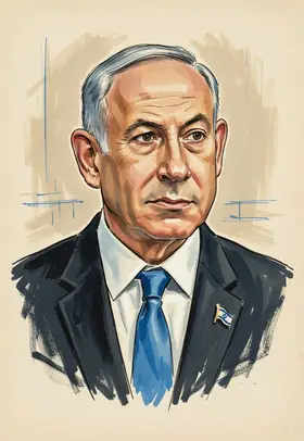 Portrait of Benjamin Netanyahu