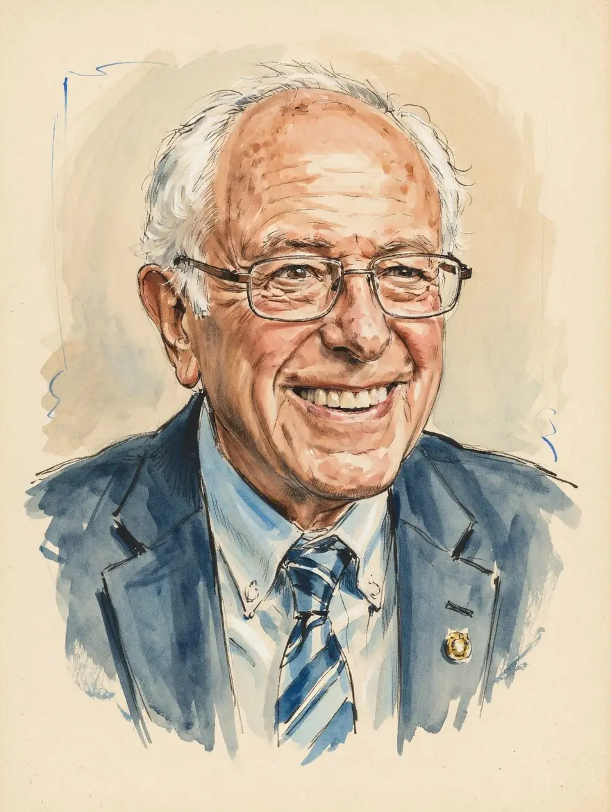 Portrait of Bernie Sanders