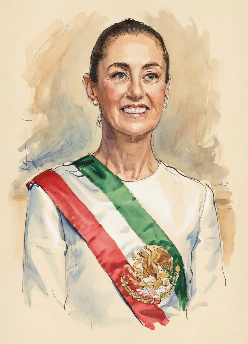 Portrait of Claudia Sheinbaum