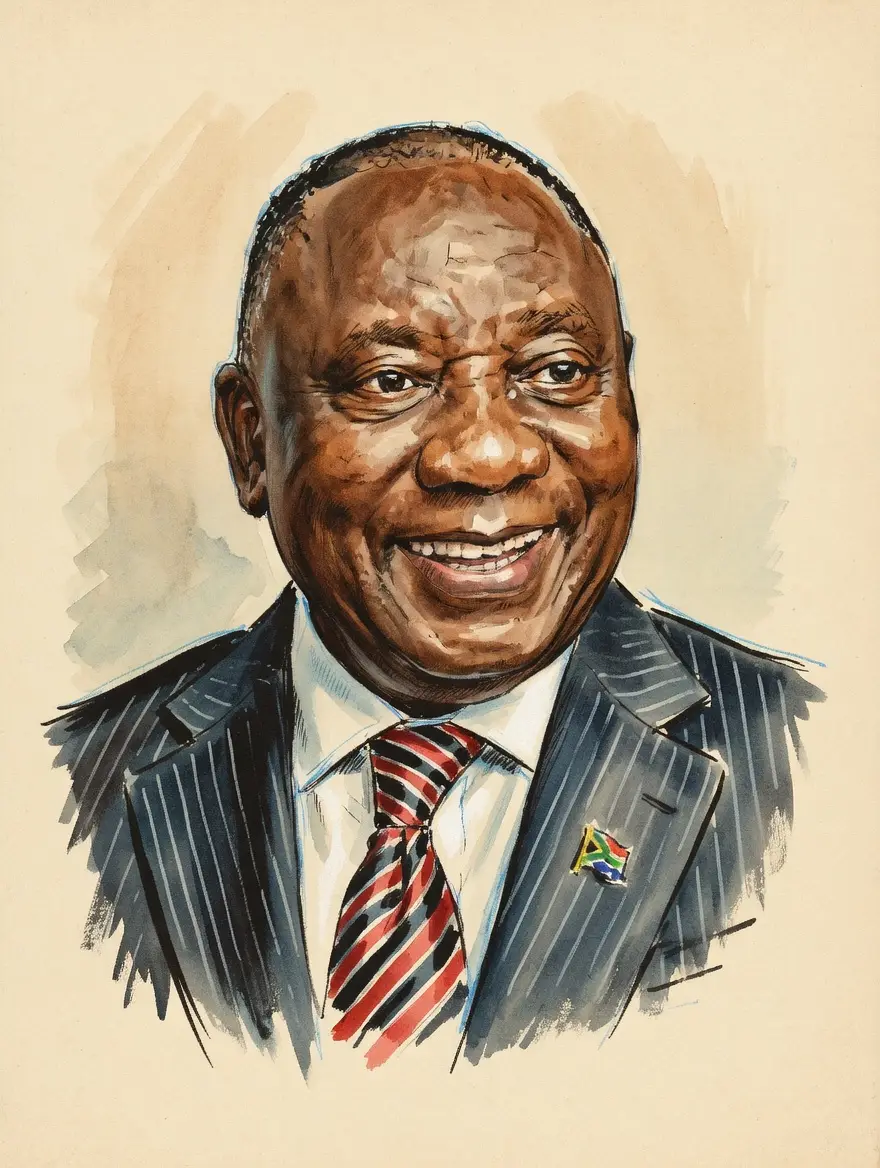 Portrait of Cyril Ramaphosa