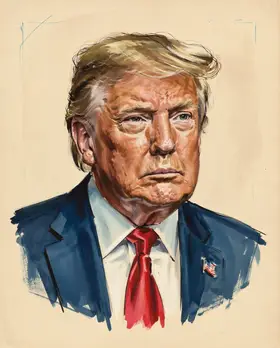 Portrait of Donald Trump