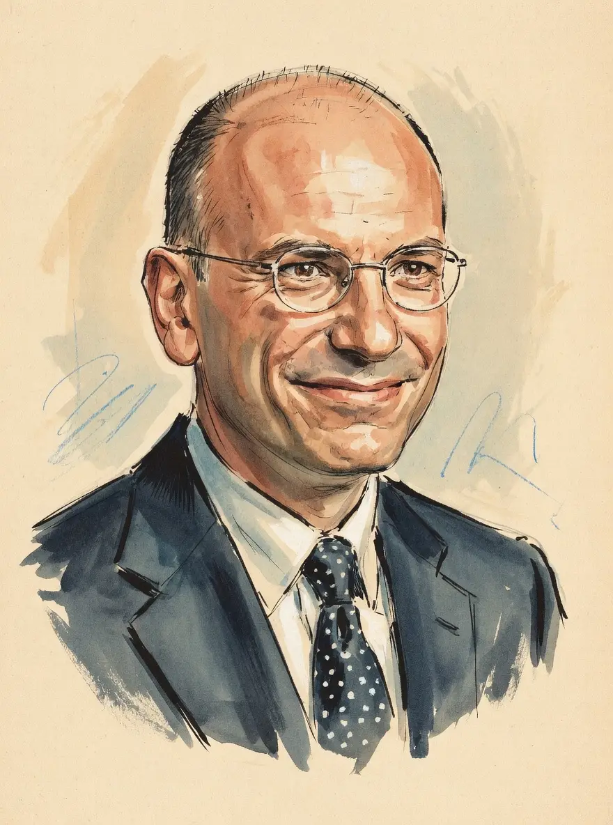 Portrait of Enrico Letta