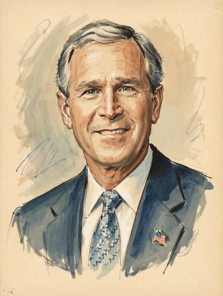 Portrait of George W. Bush