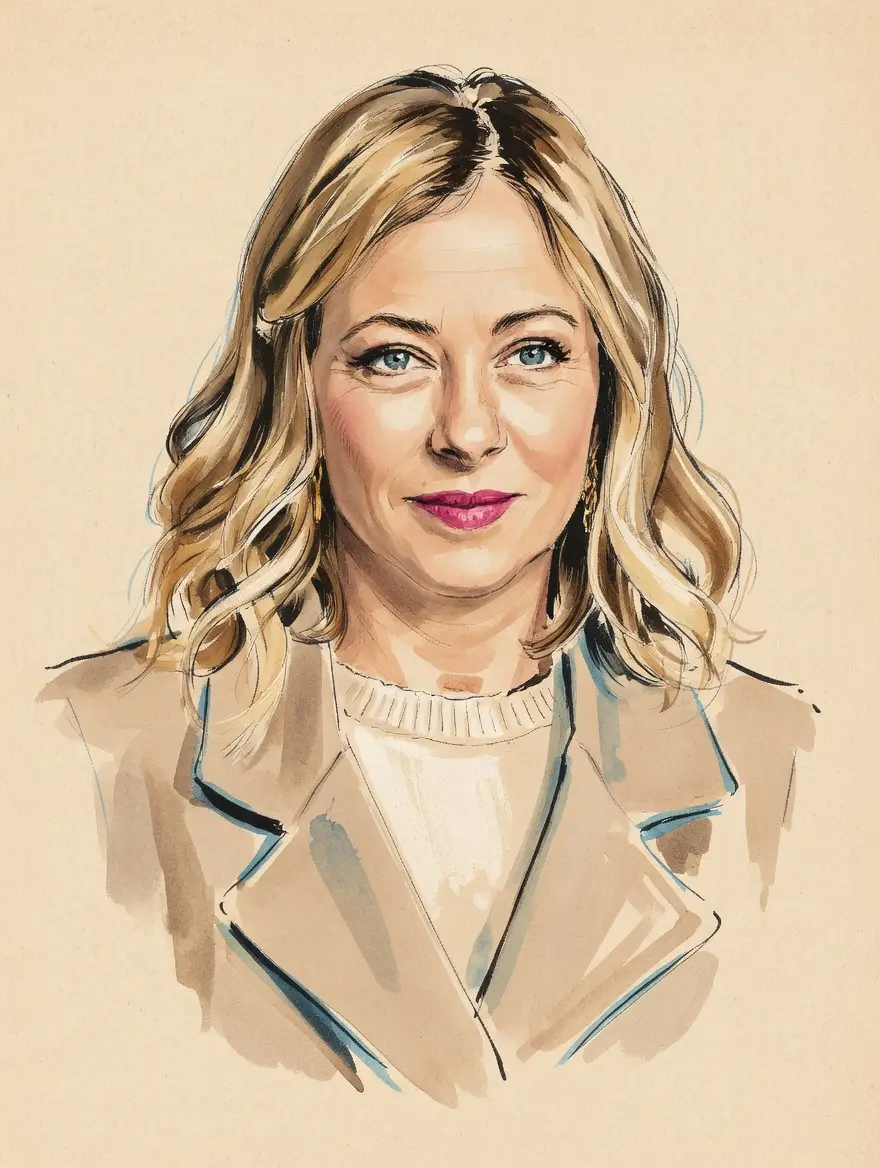 Portrait of Giorgia Meloni