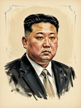 Portrait of Kim Jong Un