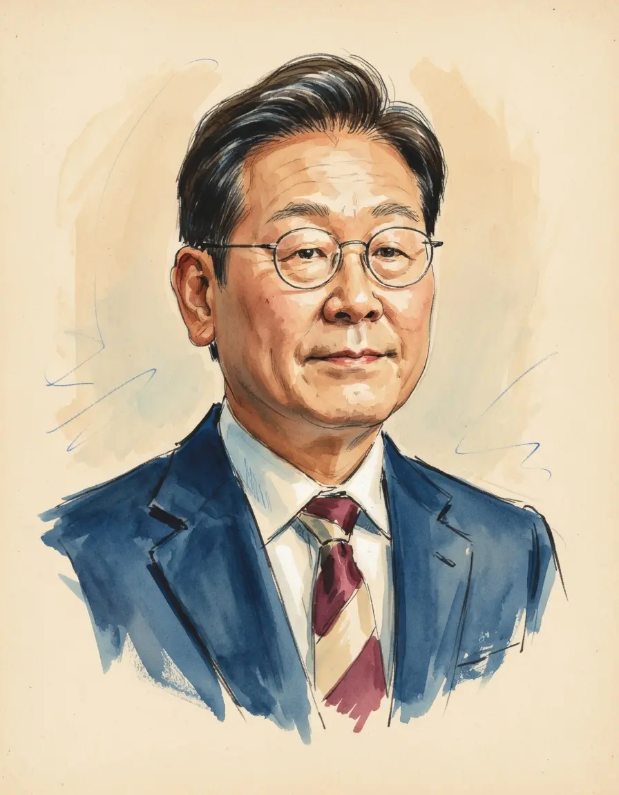 Portrait of Lee Jae Myung
