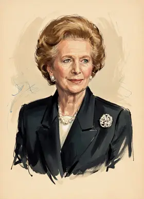 Portrait of Margaret Thatcher