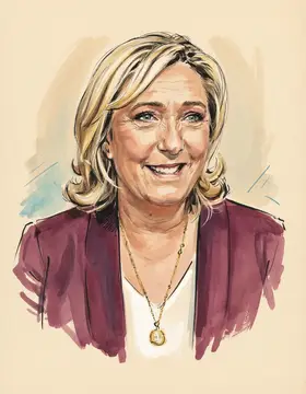 Portrait of Marine Le Pen