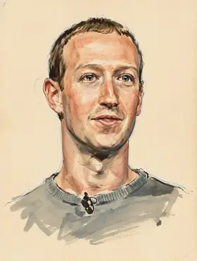 Portrait of Mark Zuckerberg