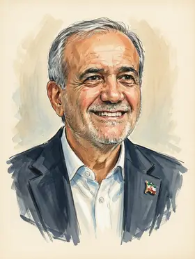 Portrait of Masoud Pezeshkian