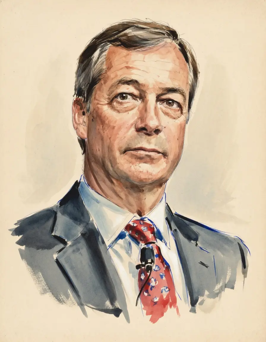 Portrait of Nigel Farage