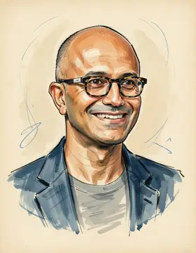 Portrait of Satya Nadella