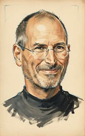 Portrait of Steve Jobs
