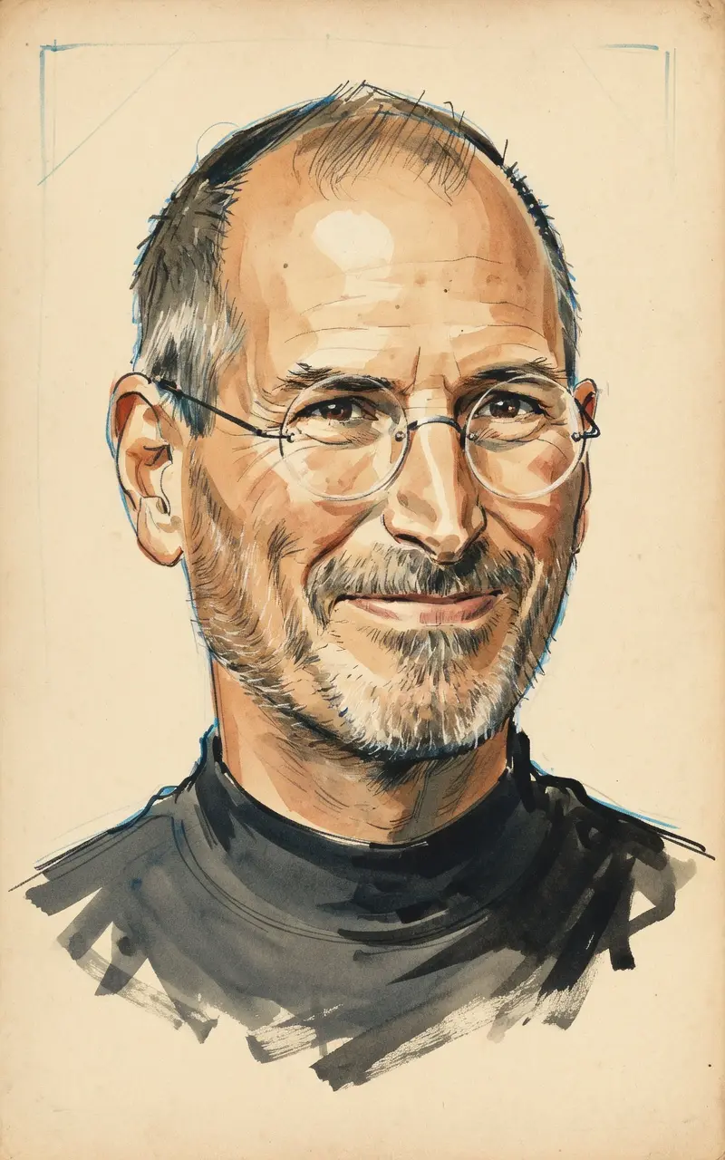 Portrait of Steve Jobs
