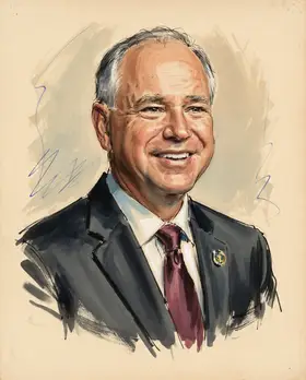 Portrait of Tim Walz