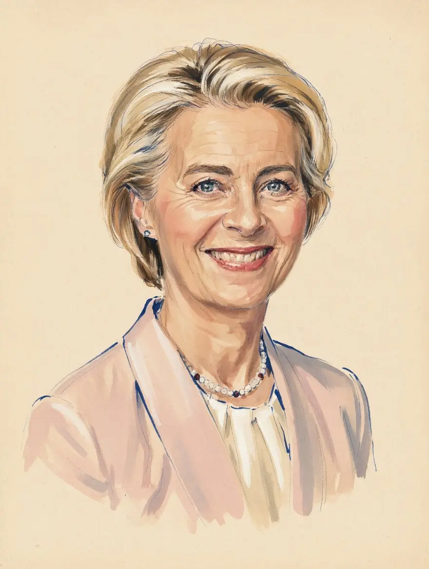 Portrait of Ursula von der Leyen