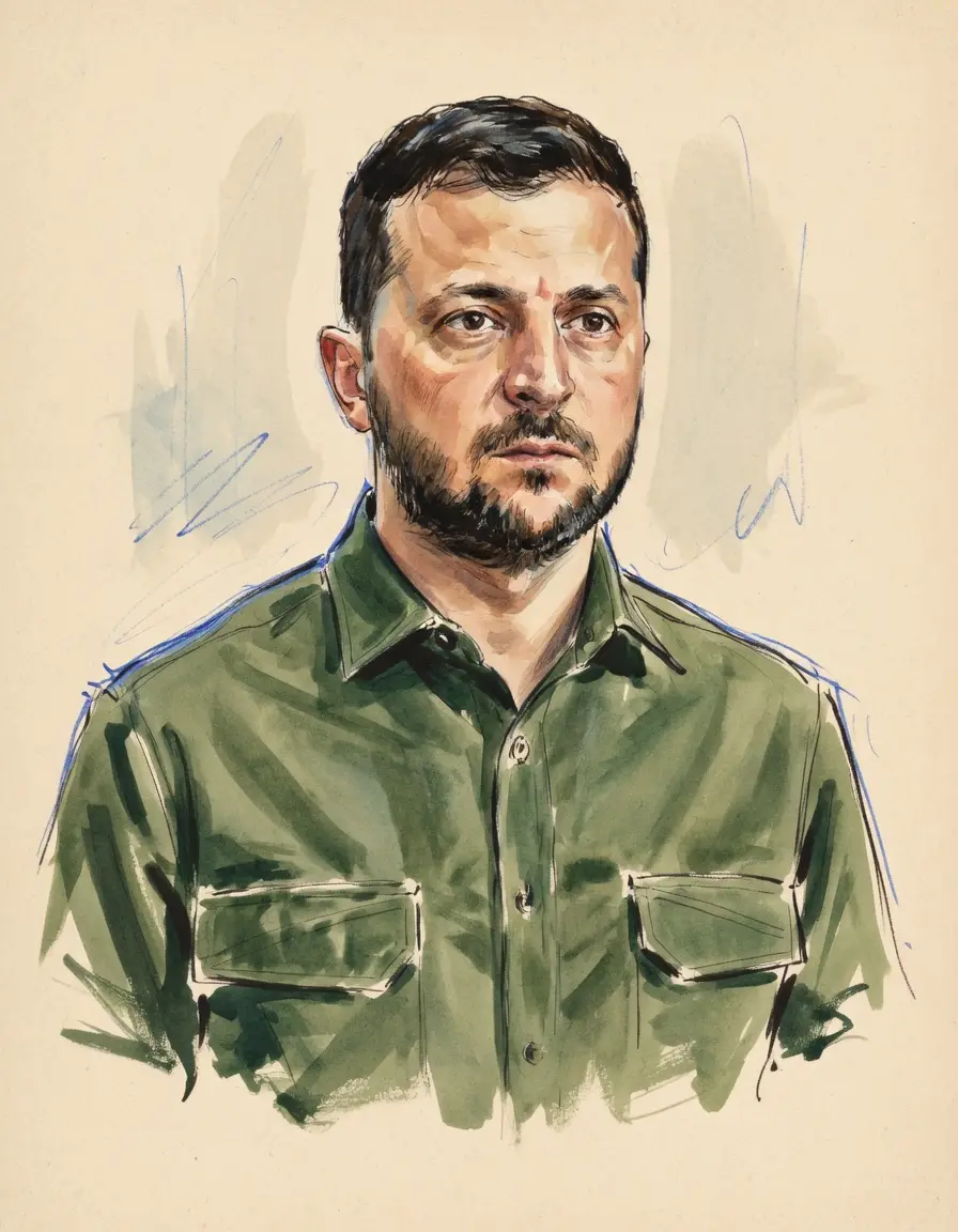 Portrait of Volodymyr Zelenskyy