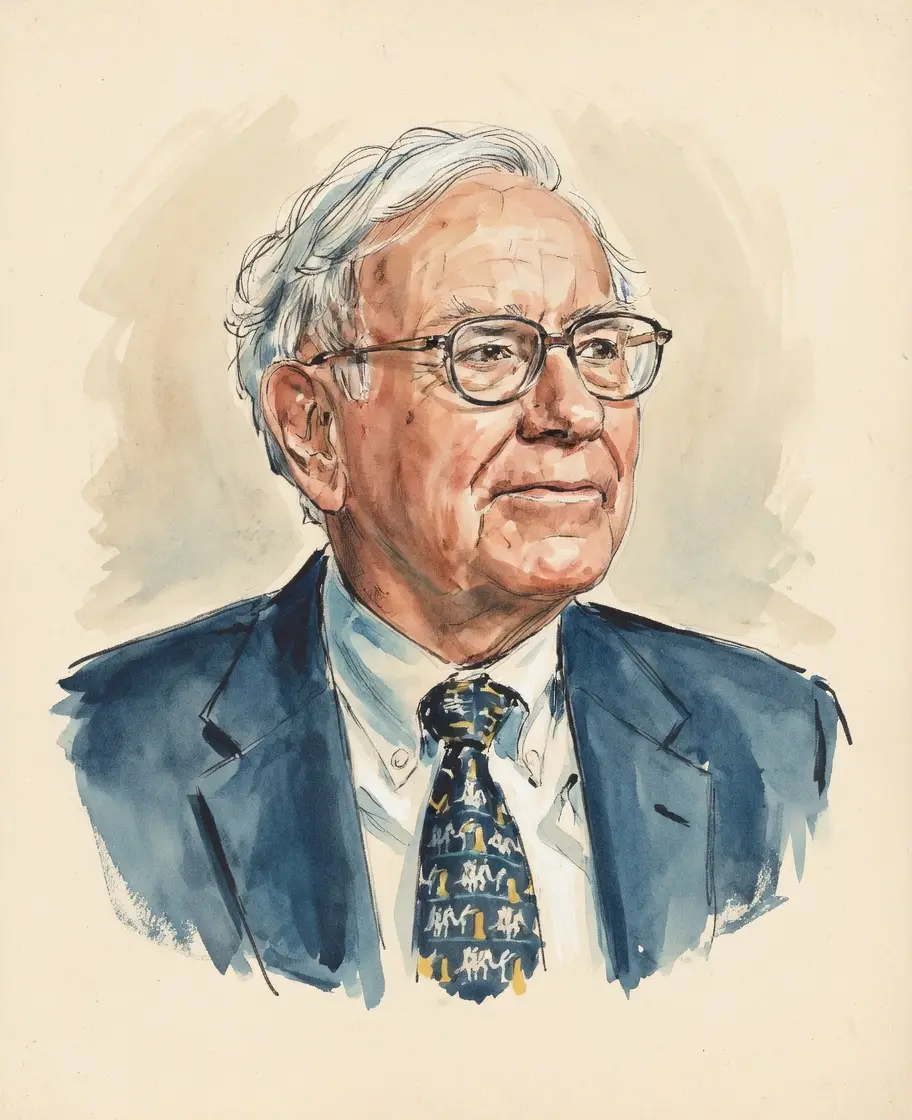 Portrait of Warren Buffett